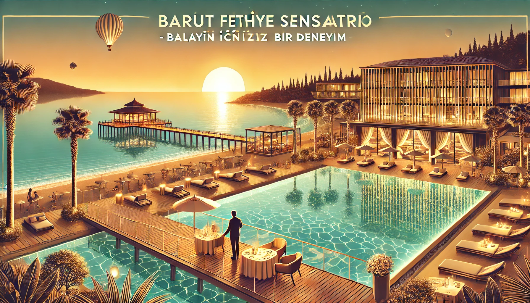 Barut Fethiye Sensatori, Fethiye - Turkuaz deniz manzarası, infinity havuz ve lüks detaylarla eşsiz balayı deneyimi