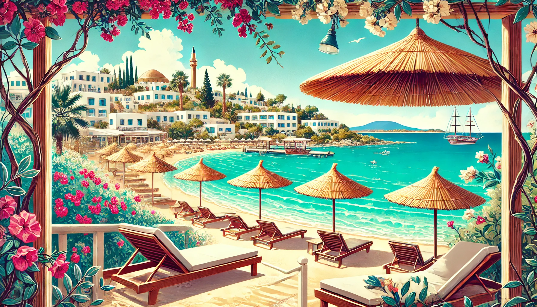 Çeşme Ilıca Plajı, aile dostu tatil, lüks sahil manzarası