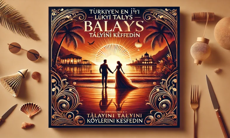 Türkiye’nin en iyi lüks balayı tatil köylerini keşfedin - Romantik bir gün batımı sahnesinde çift, sahilde el ele yürüyor